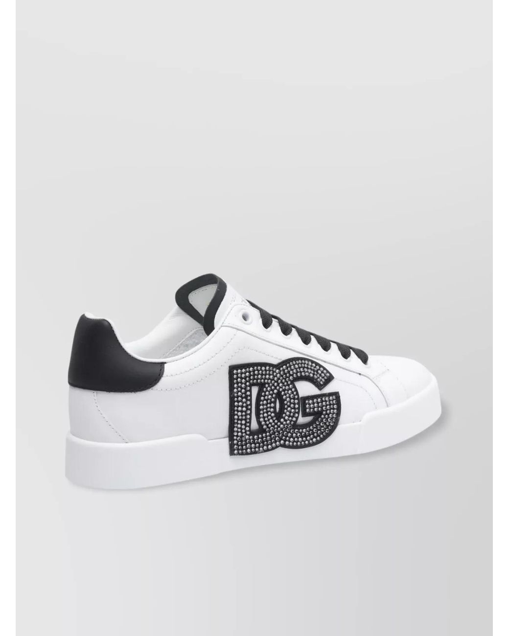 Dolce & Gabbana Metallic Leather Low-Top Sneakers