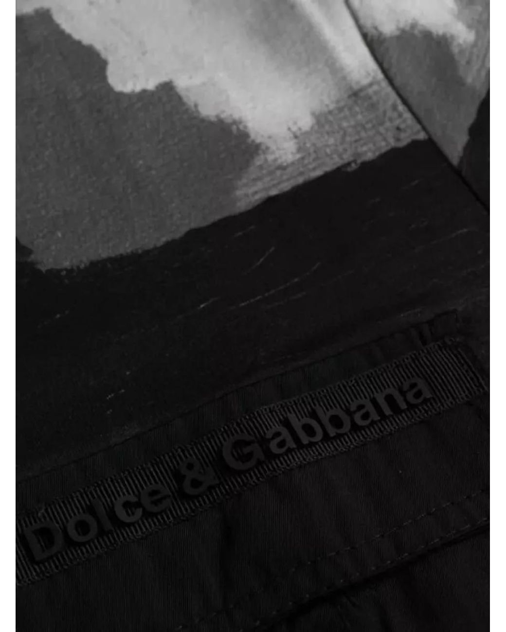Dolce & Gabbana Black Camouflage Cotton Crewneck T-Shirt for men