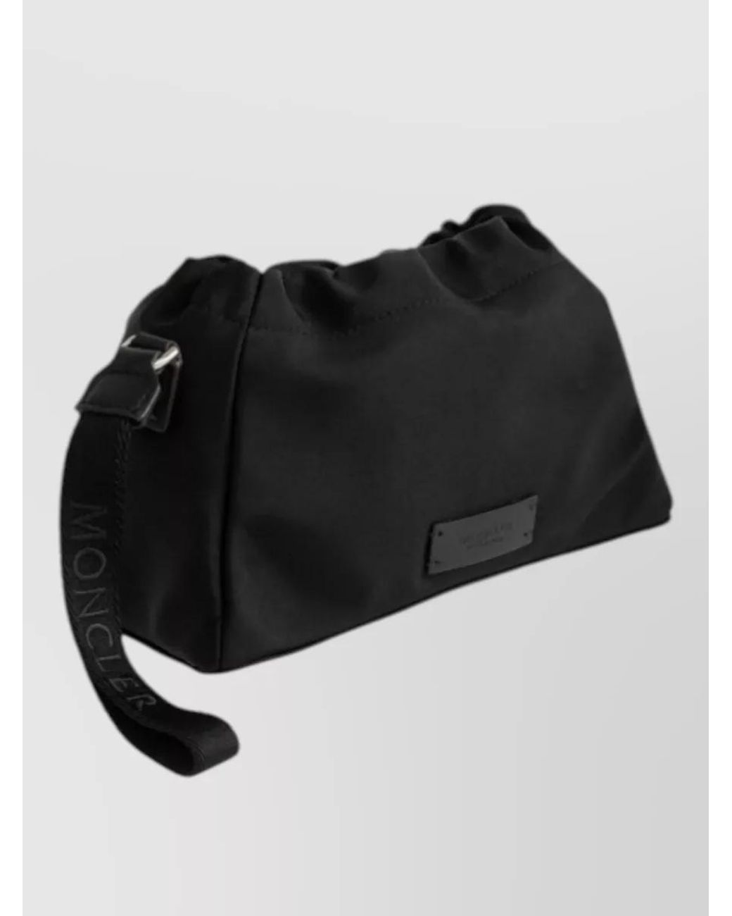 Moncler Black Nylon Drawstring Pouch
