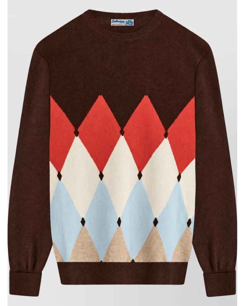 Ballantyne Red Cashmere Jumper for men