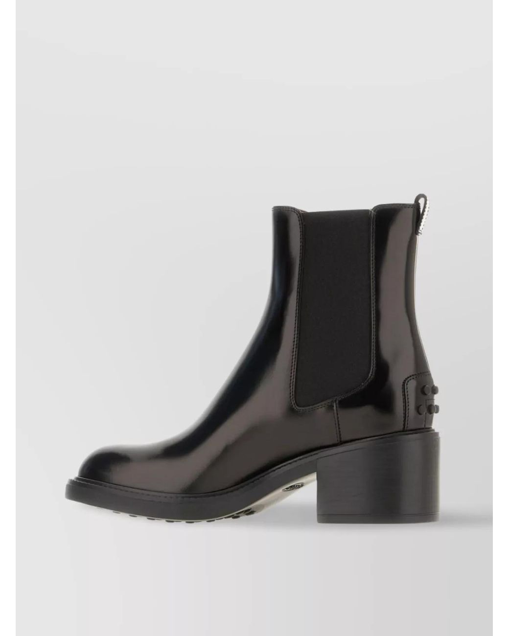 Tod's Black Leather Chelsea Ankle Boots