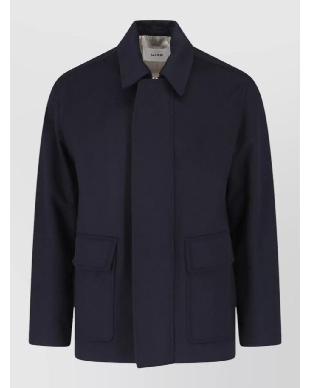 Lardini Blue Single-Breasted Coat for men