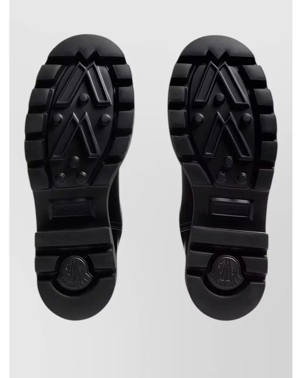 Moncler Black Pvc Rain Ankle Boots