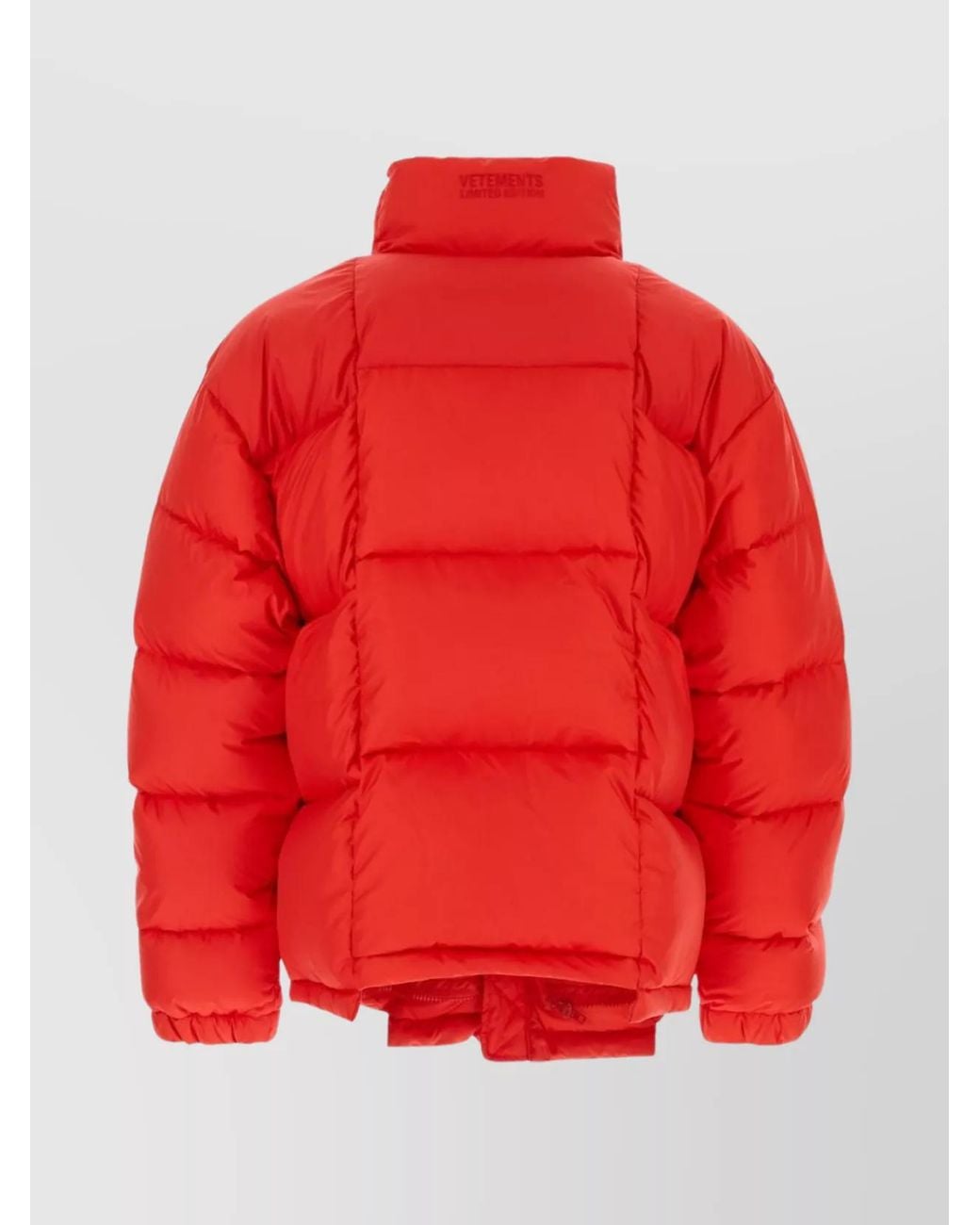 Vetements Red Down Puffer Jacket for men