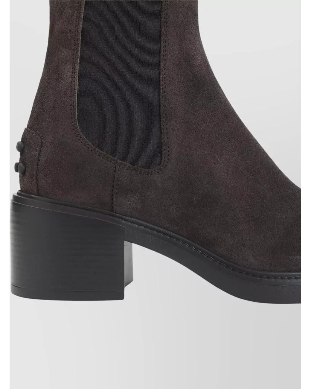 Tod's Black Suede Leather Ankle Boots