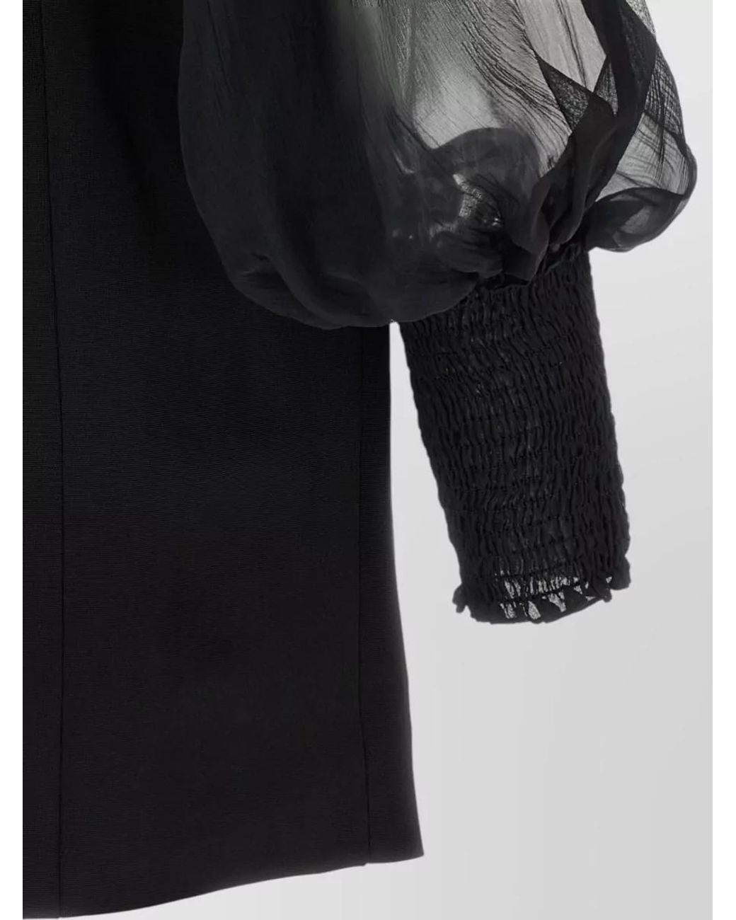 Balmain Black Mini Dress With Xl Zip