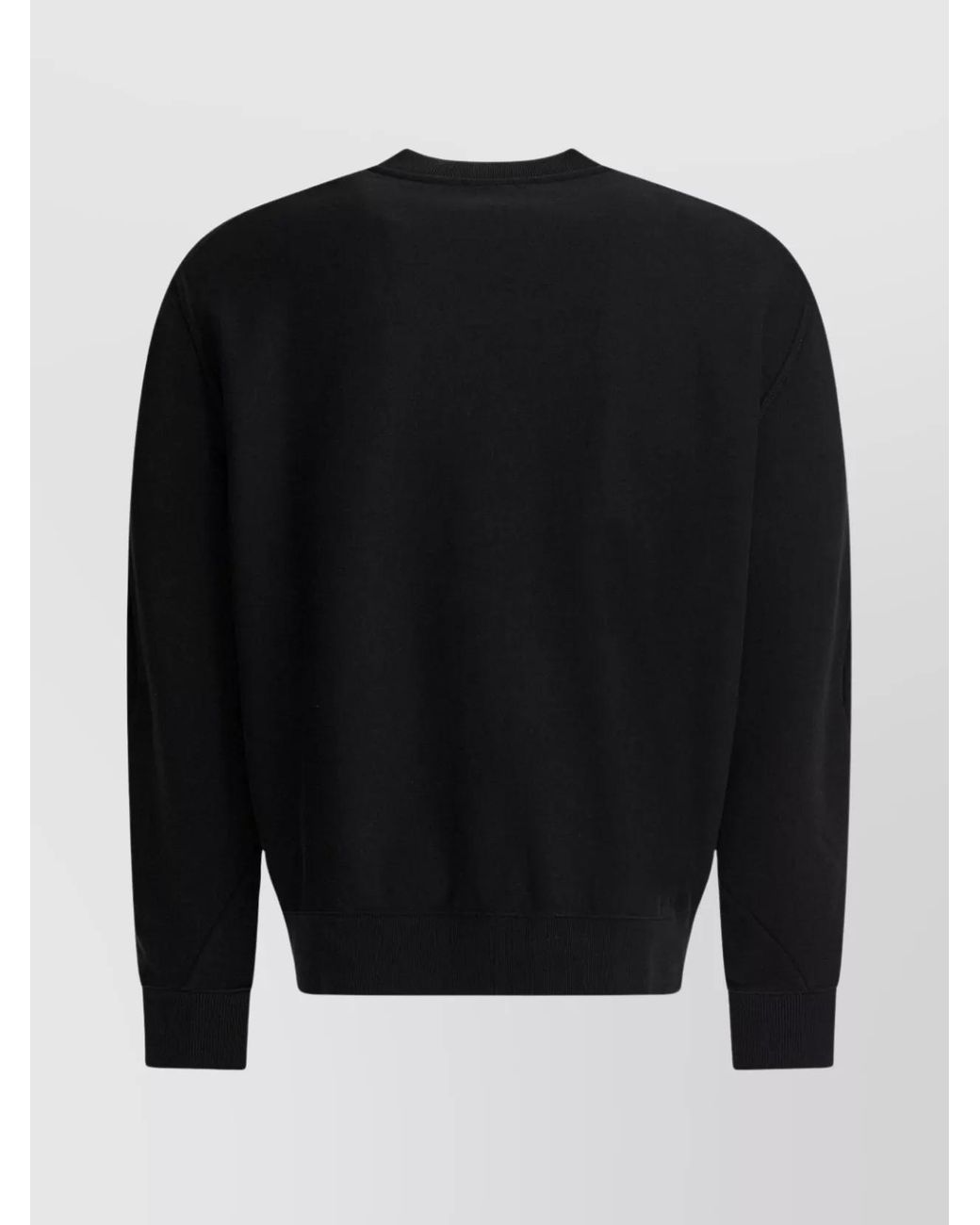 Givenchy Black Cotton Logo-Print Crewneck Sweatshirt for men
