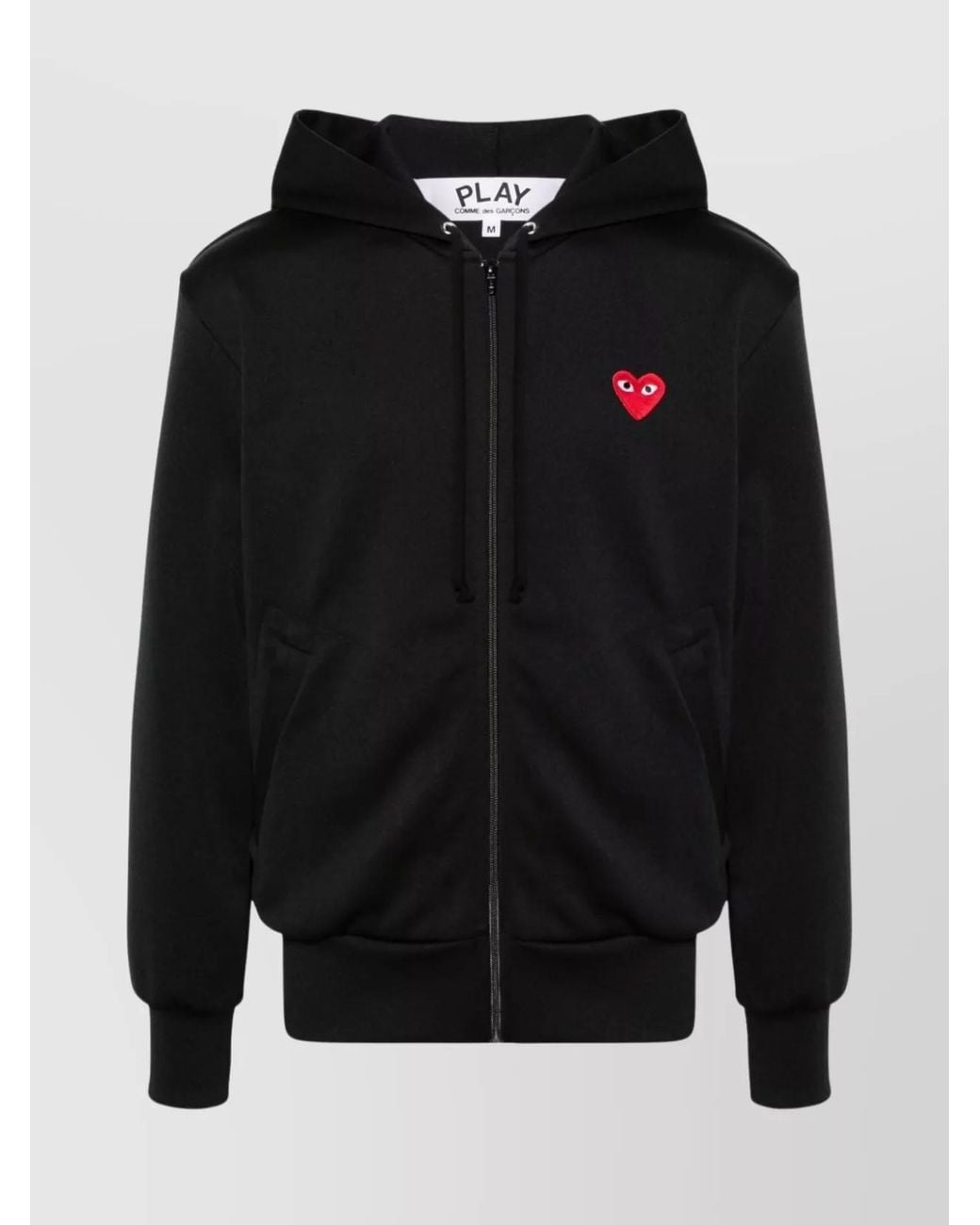 Comme des Garçons Black Cotton Zip Hoodie
