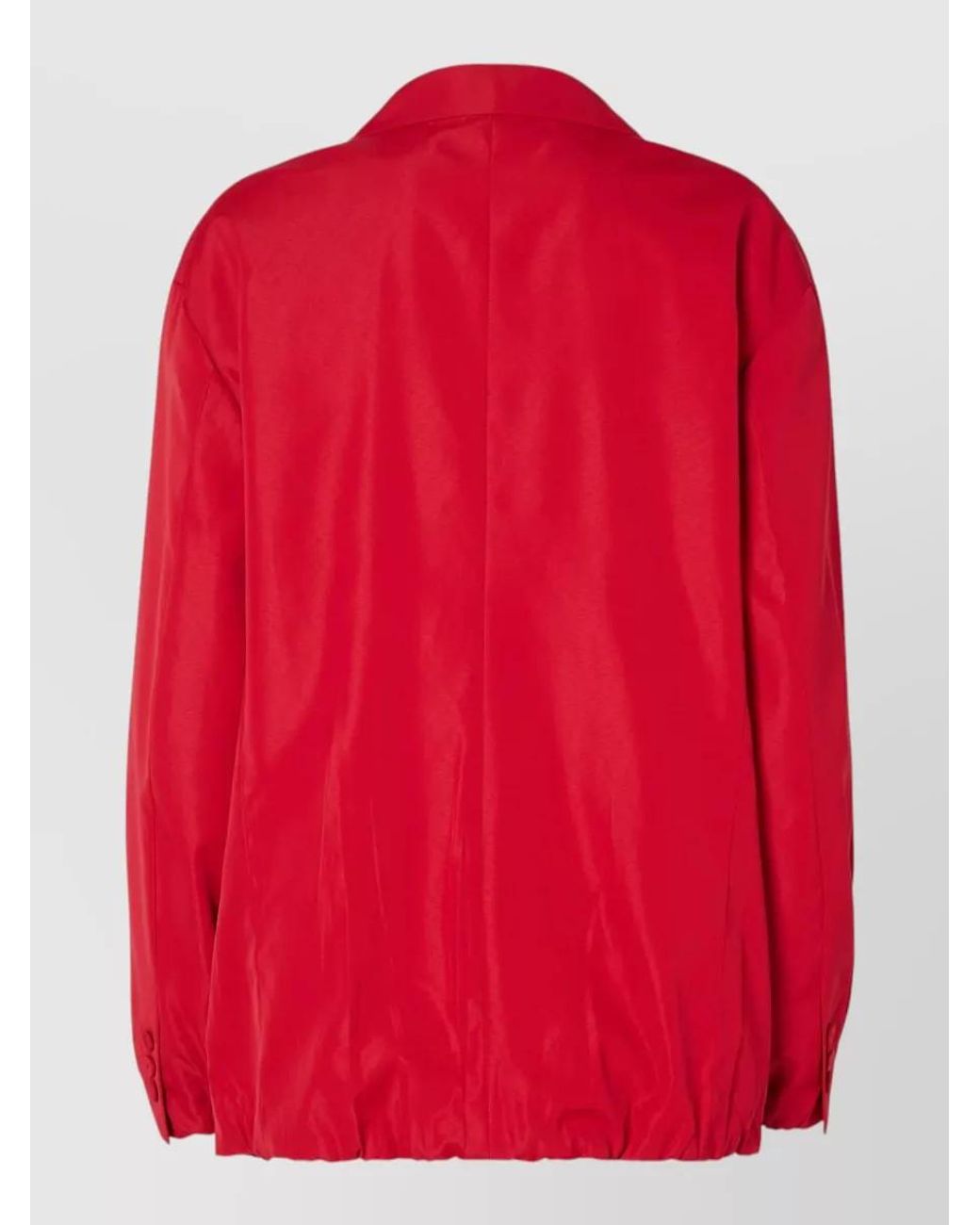 Fendi Red Calfskin Polyamide Jacket