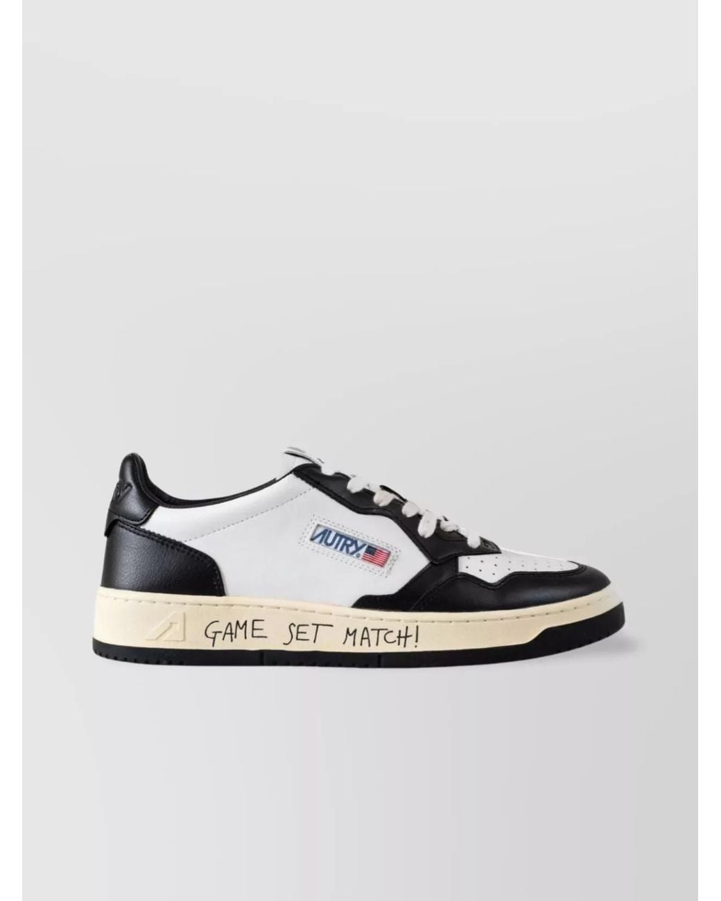 Autry Metallic Leather Low-Top Sneakers for men