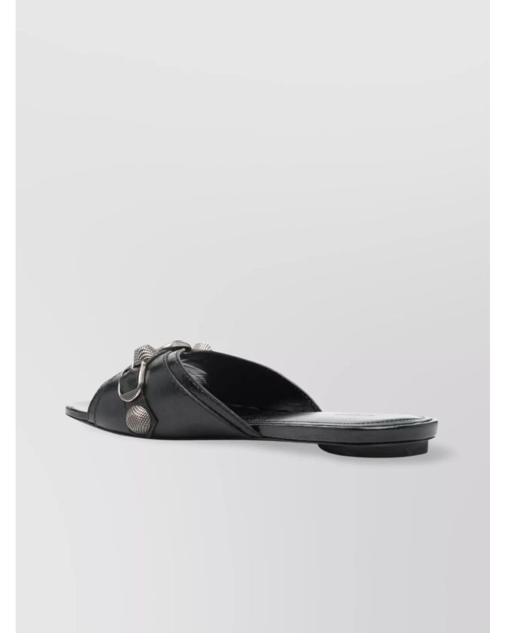 Balenciaga Multicolor Leather Flat Slippers