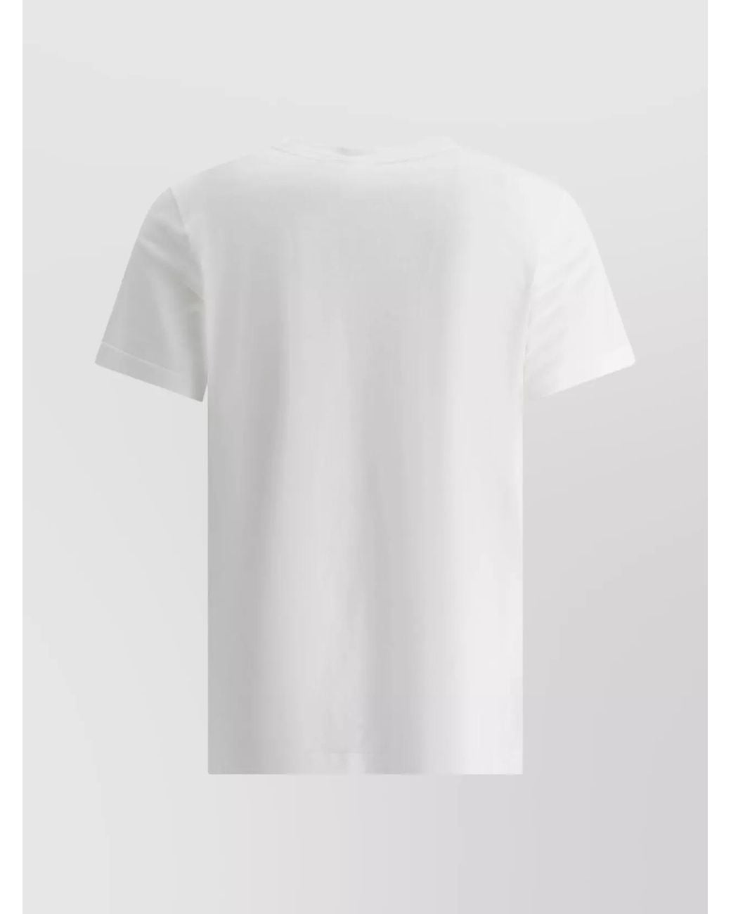Marni White Cotton Logo Print T-Shirt for men