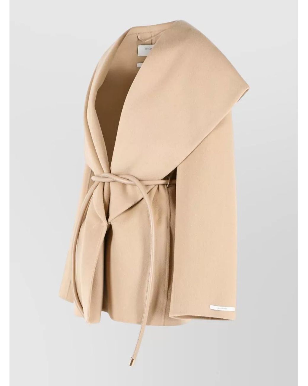 Sportmax Natural Virgin Wool Cape