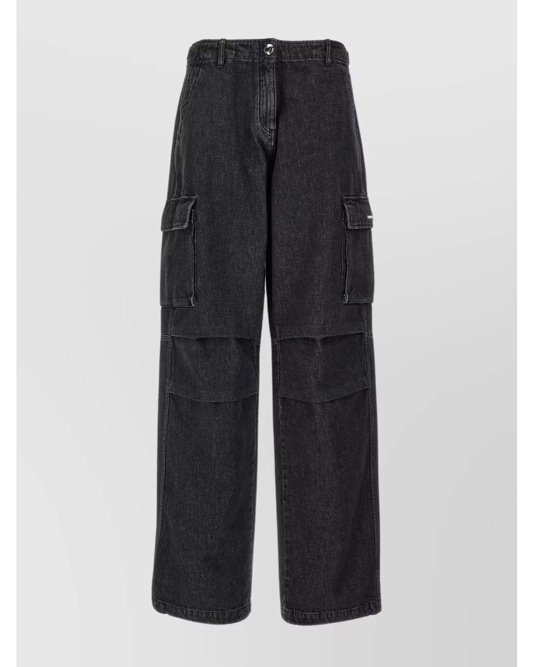 Coperni Blue Denim Wide-Leg Cargo Trousers