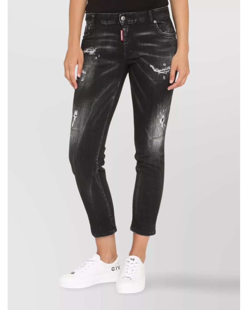 DSquared² Gray Cropped Jeans