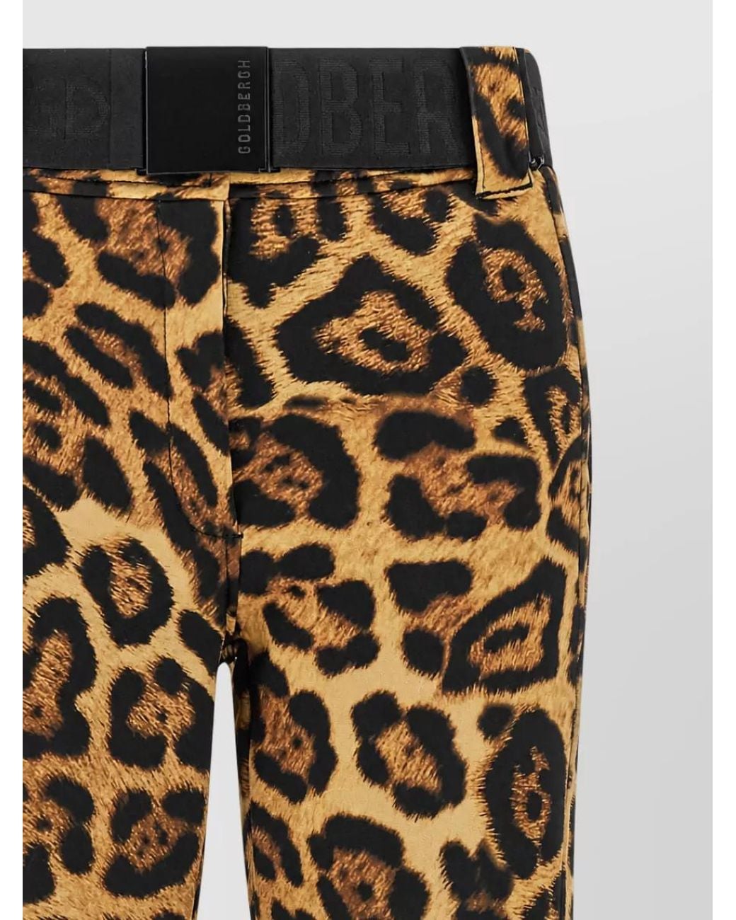 Goldbergh Metallic Animal-Print Slim-Fit Flared Ski Pants