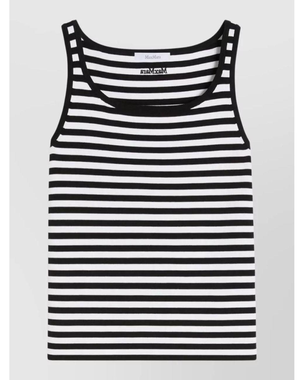 Max Mara Black Slim-Fit Scoop-Neck Tank Top