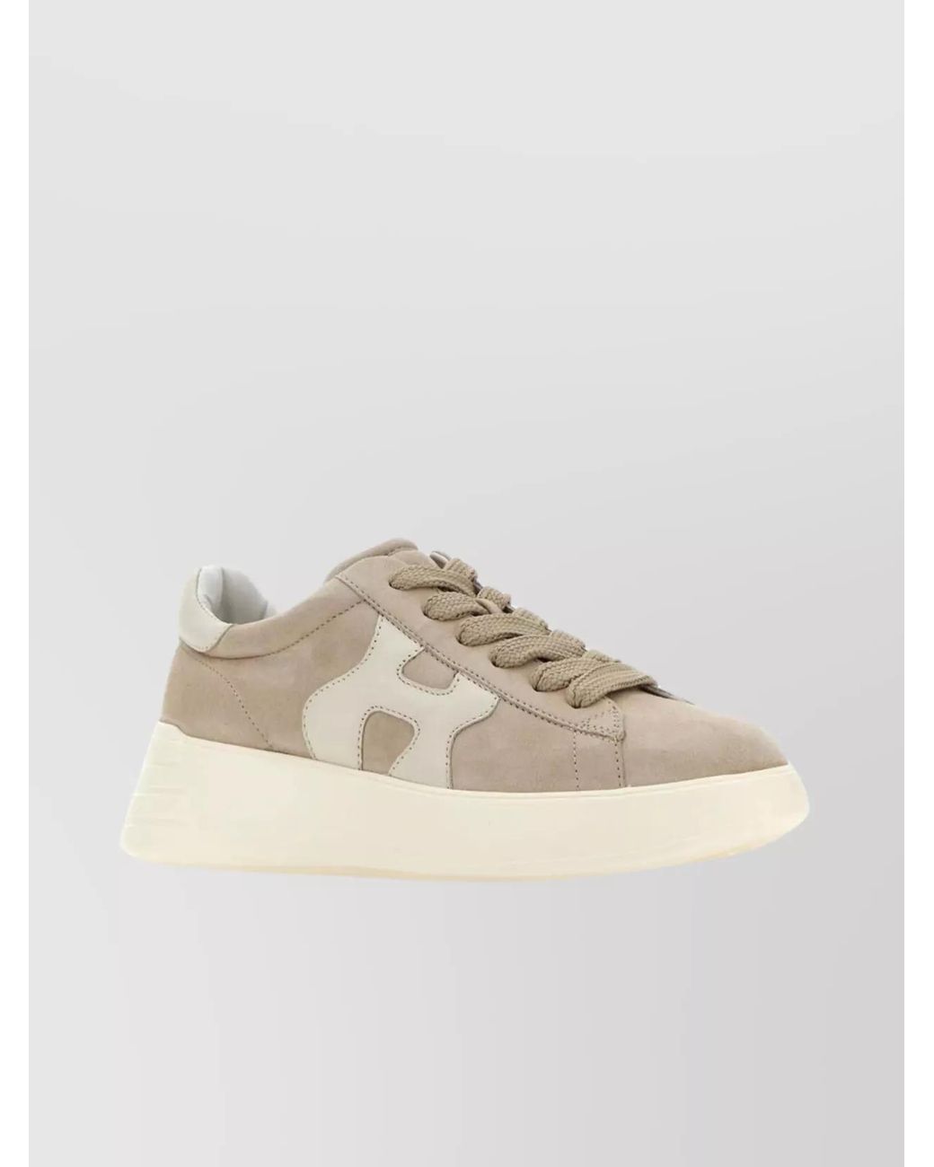 Hogan Natural Leather Chunky Low-Top Sneakers