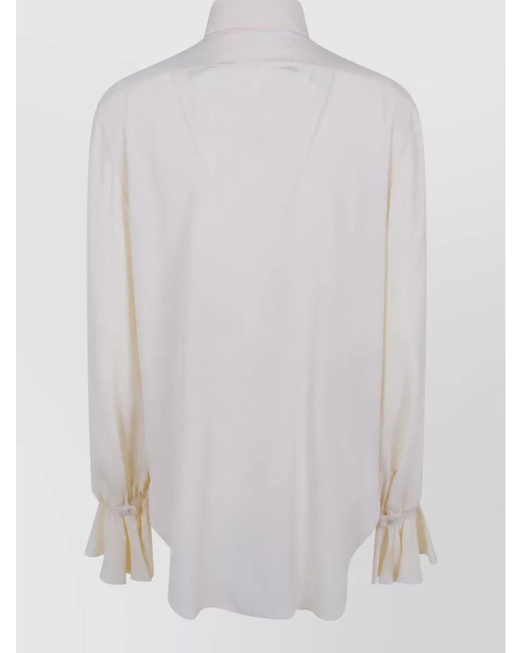Alberta Ferretti White Silk Blend Shirt