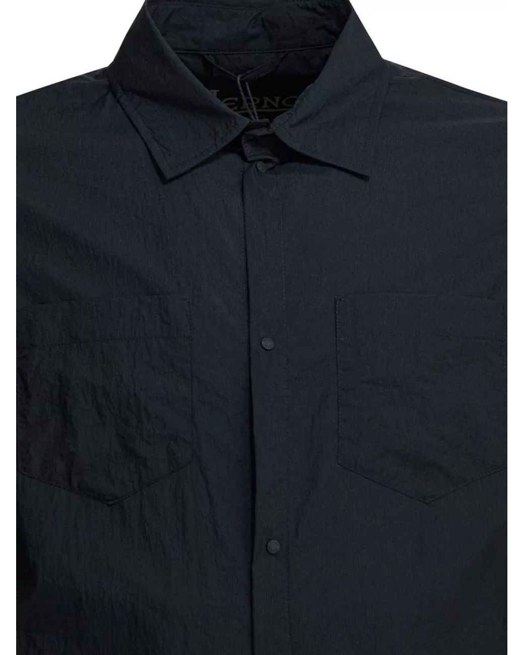 Herno Blue Nylon Overshirt Jacket for men