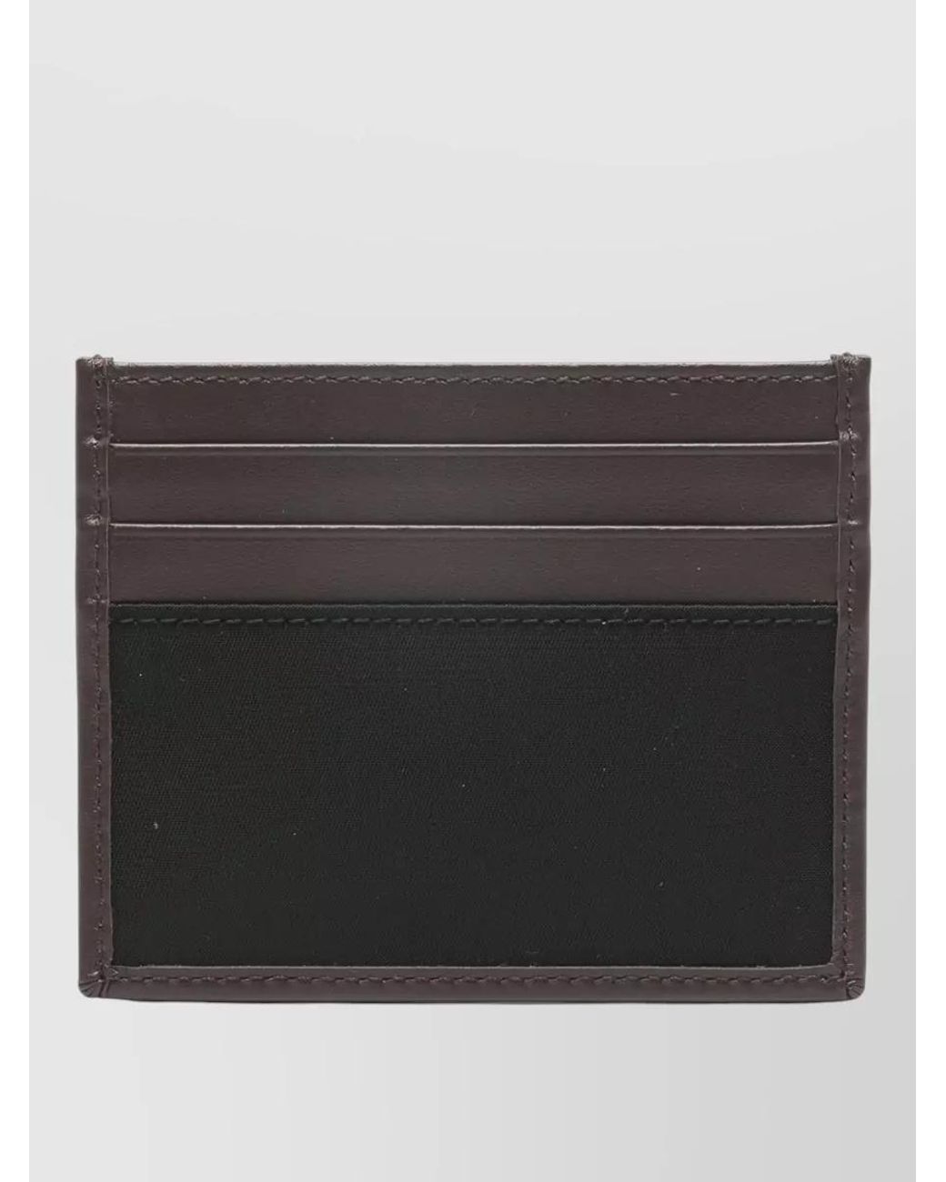 Prada Black Leather Card Holder for men