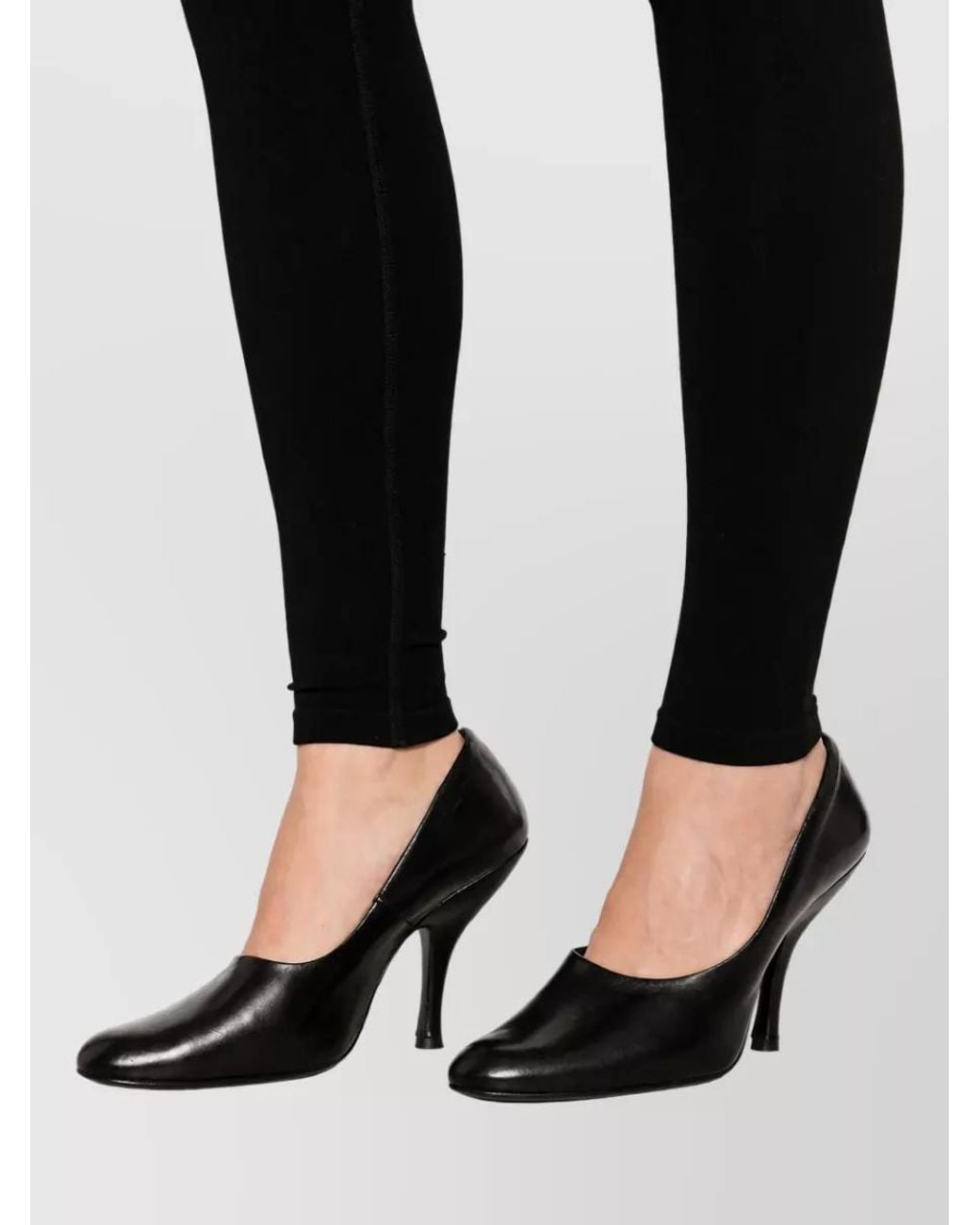 Totême  Black Ribbed High-Rise Slim-Fit Leggings