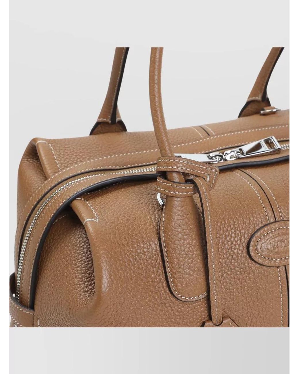 Tod's Brown Leather Tote Bag