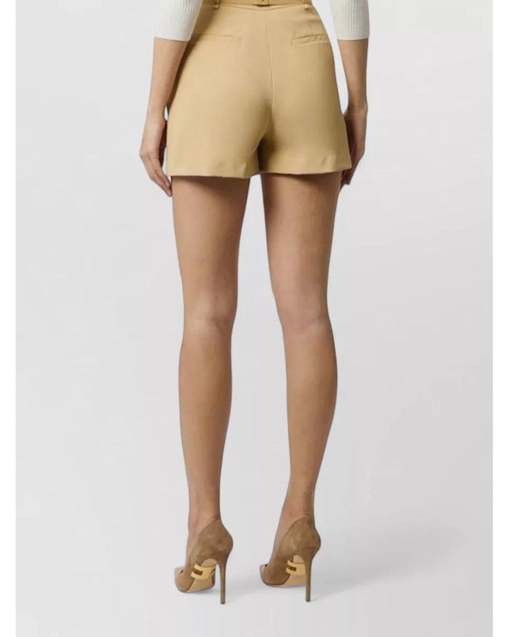Elisabetta Franchi Natural Tailored Shorts