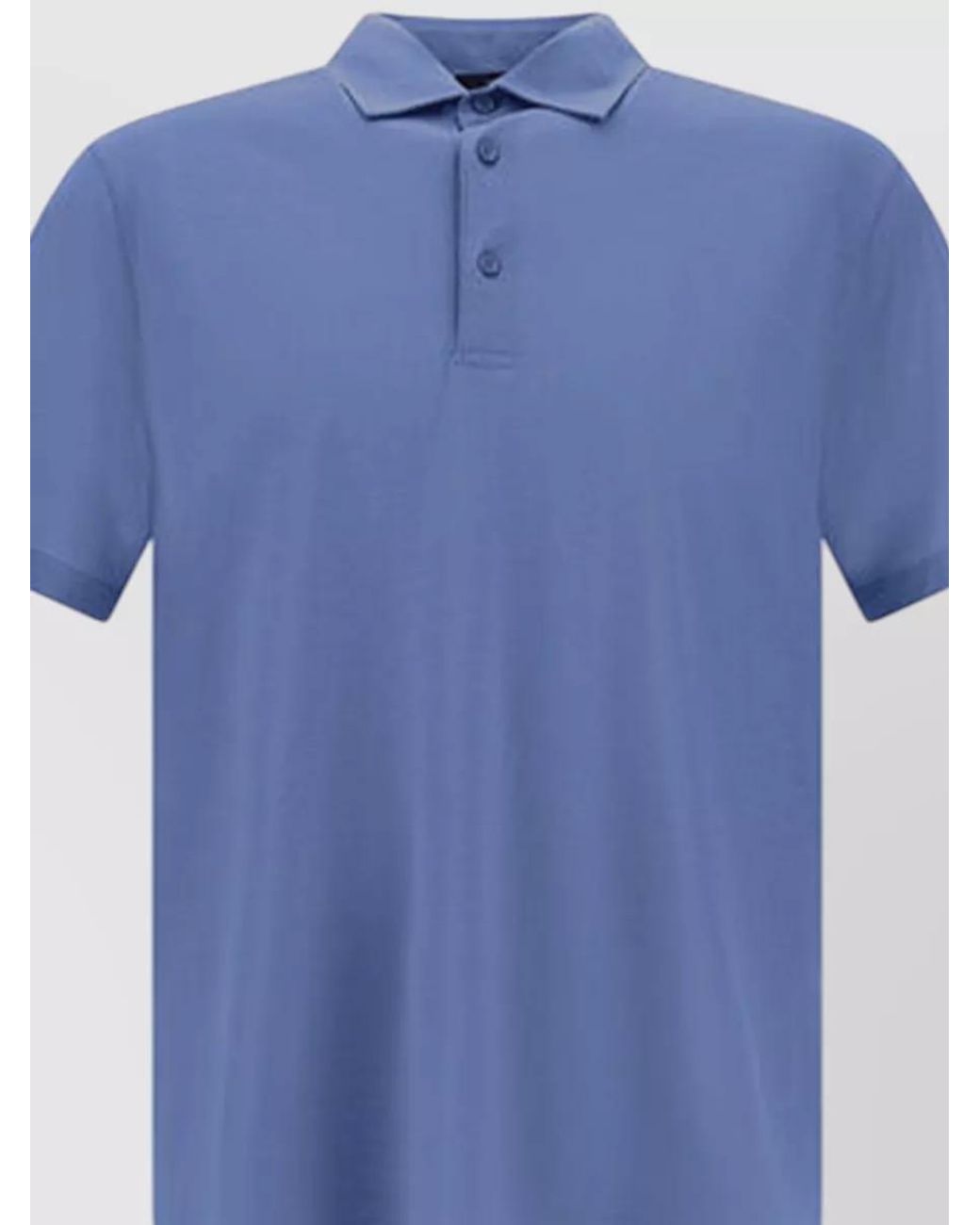 Herno Blue Cotton Polo Shirt for men