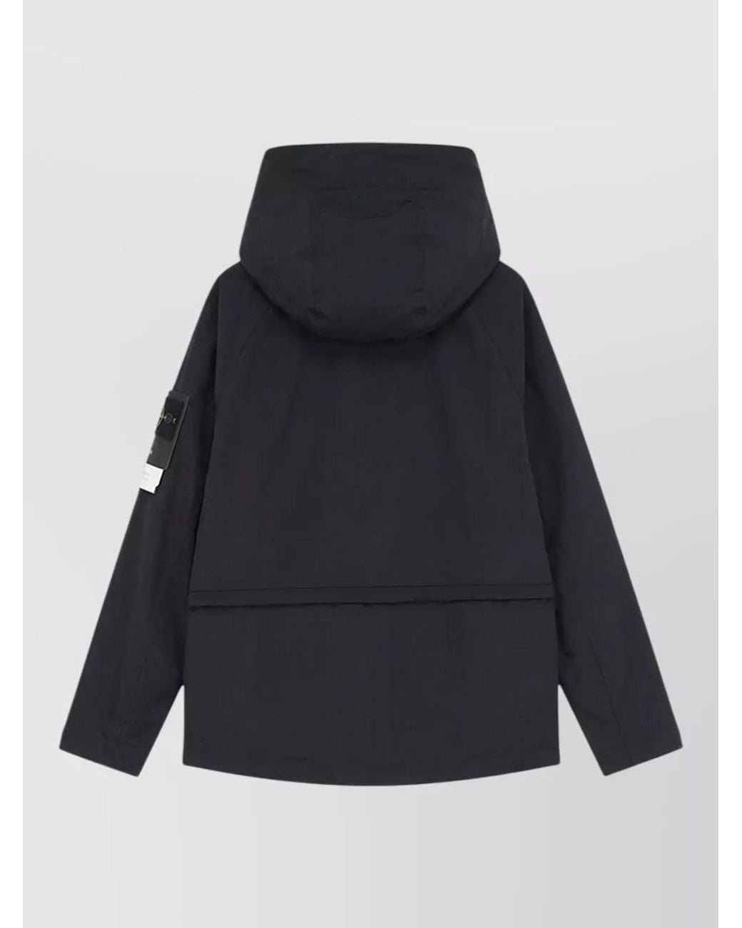 Stone Island Blue Hooded Windbreaker Jacket for men