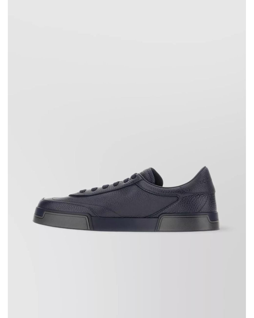 Dolce & Gabbana Blue Leather Low-Top Sneakers for men