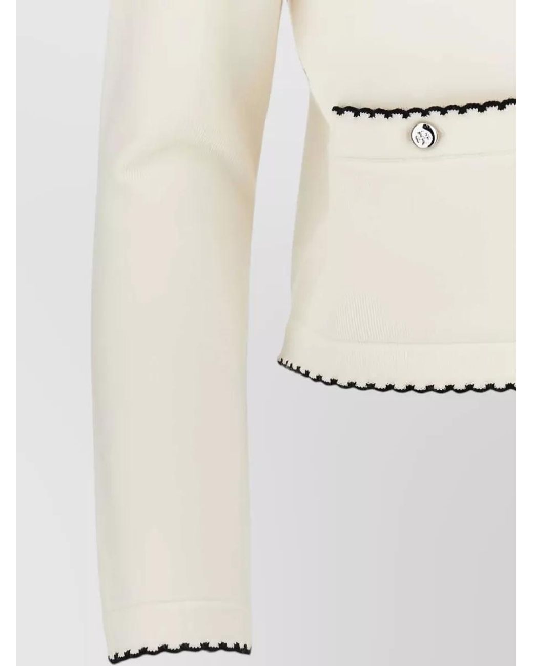 Tory Burch Natural Wool Cardigan