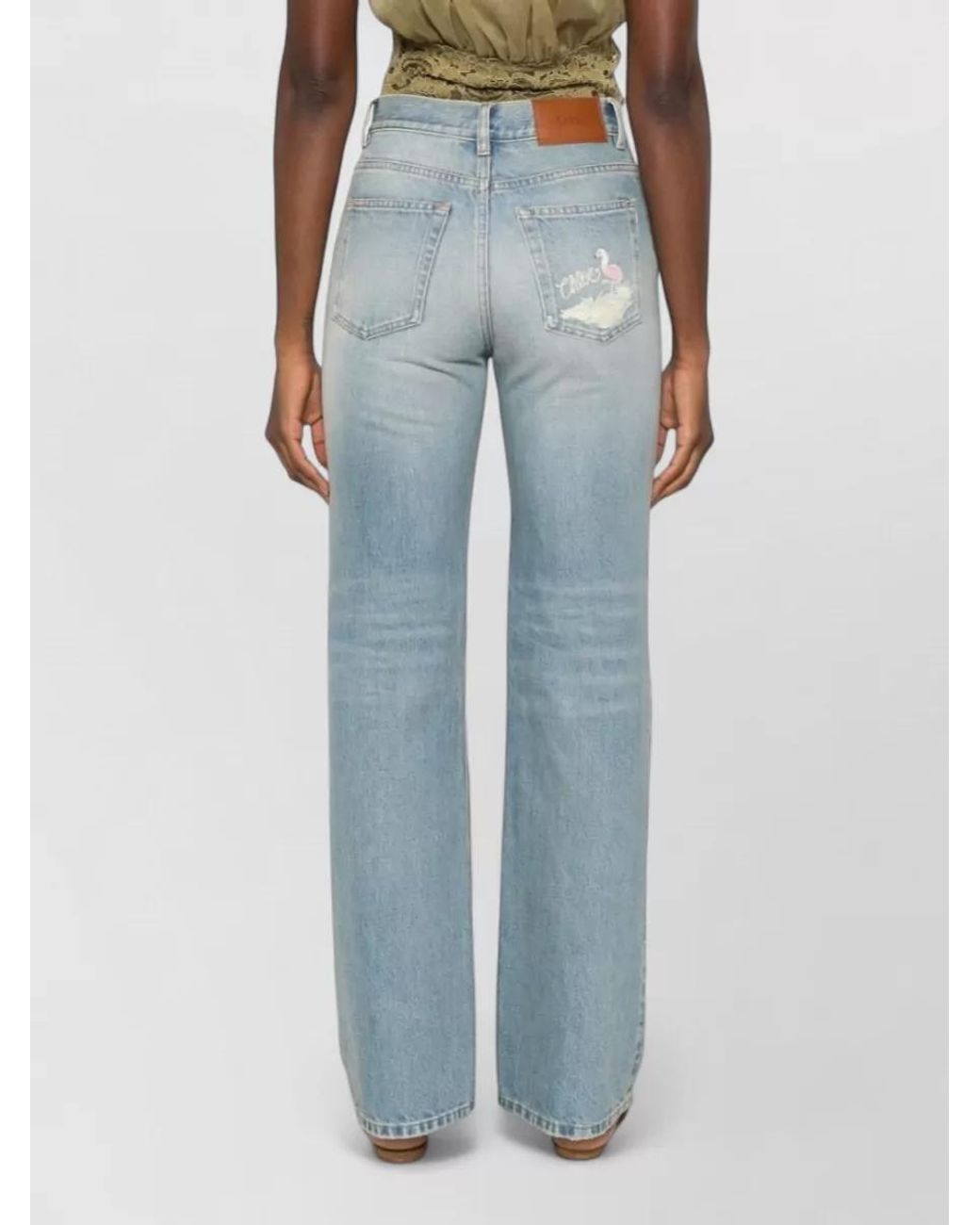 Chloé Blue Flared Denim Jeans
