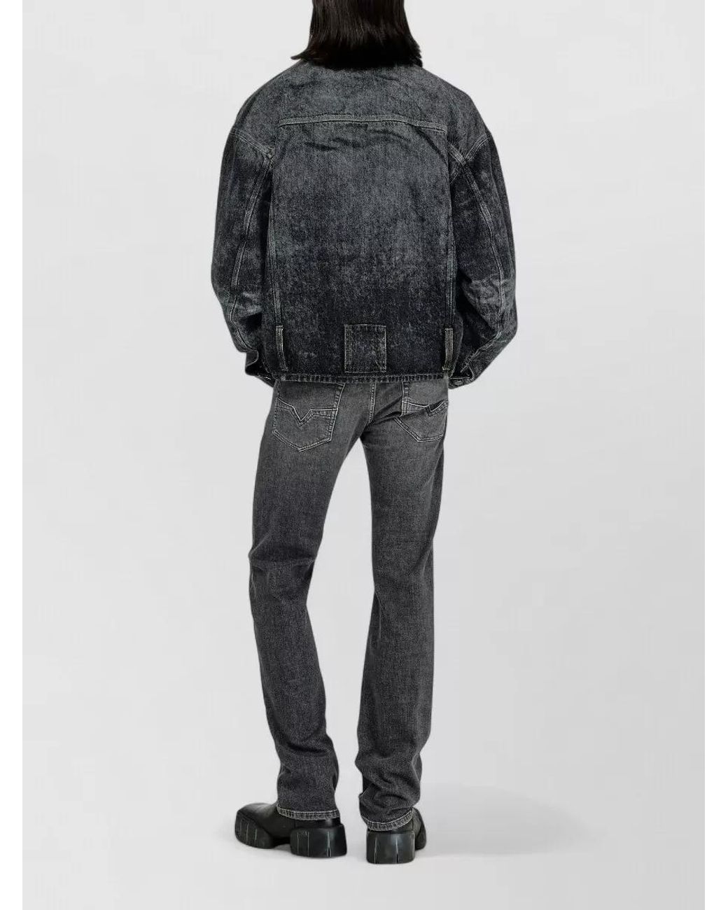 DIESEL Gray Denim 1985 Larkee Jeans for men
