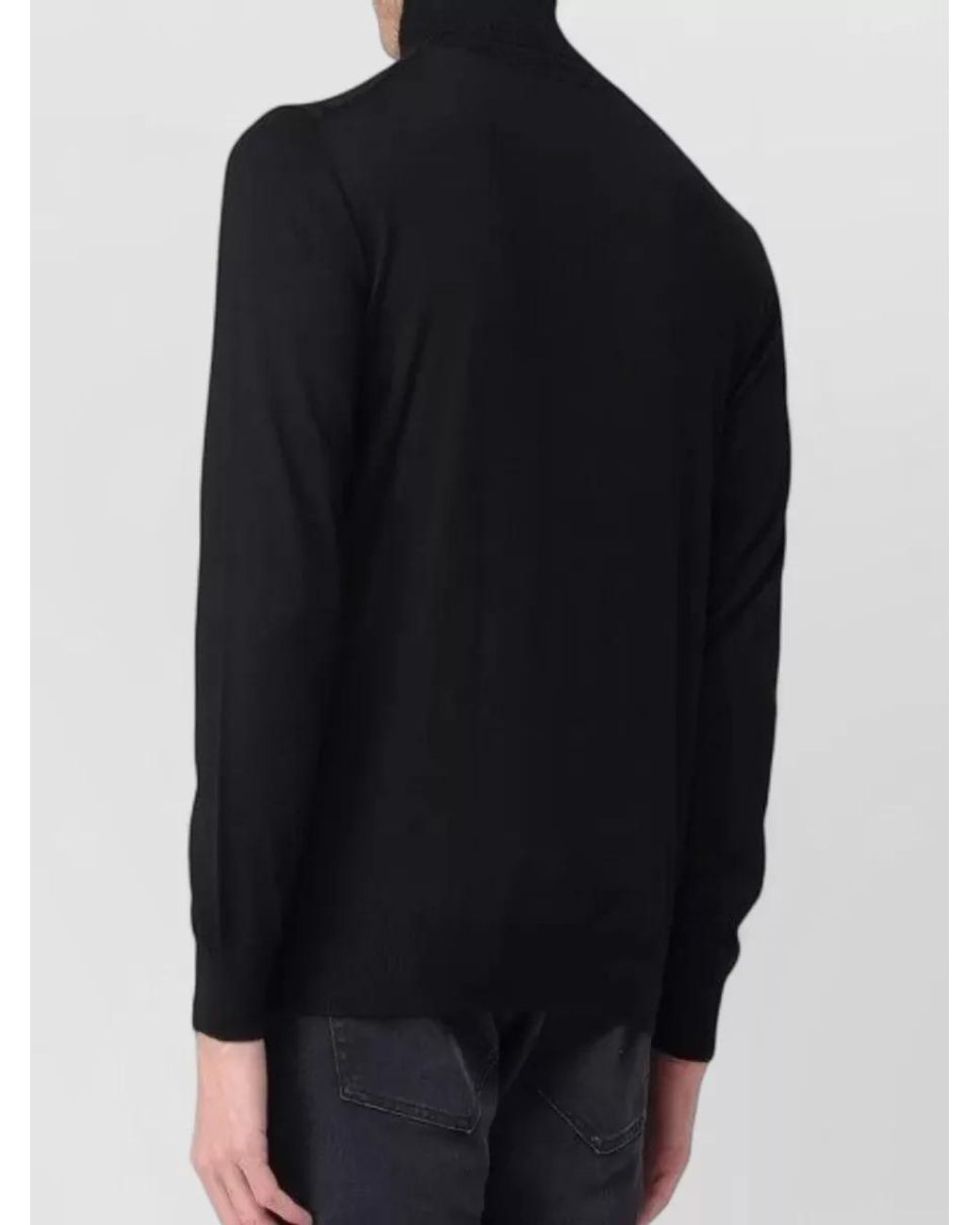 Paolo Pecora Blue Cashmere Wool Silk Jumper for men