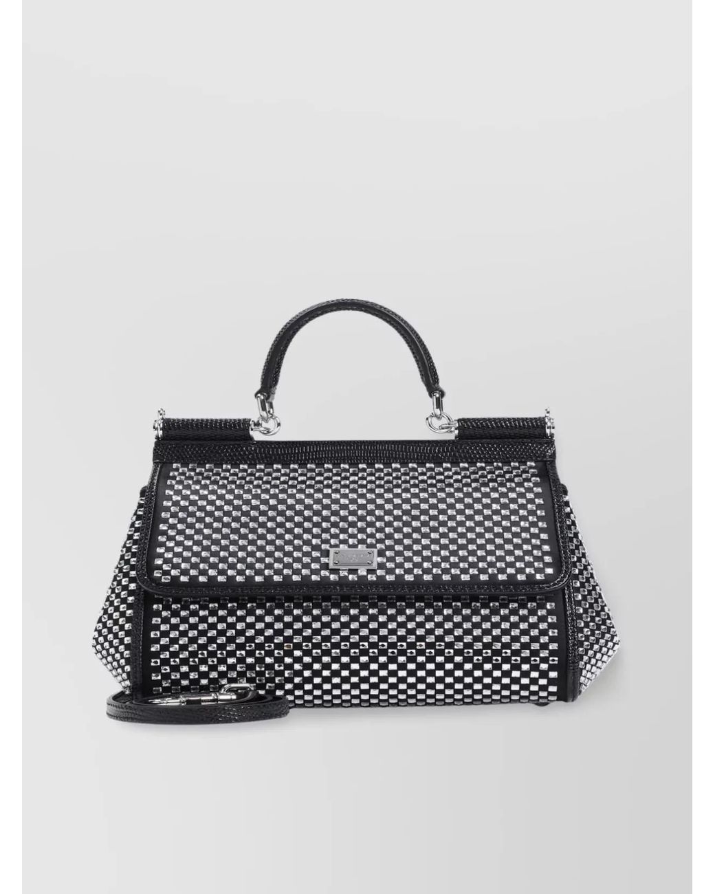 Dolce & Gabbana Black Sicily Medium Shoulder Bag