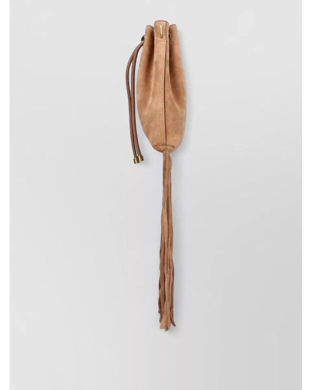 Jimmy Choo Natural Bon Bon Leather Bucket Bag