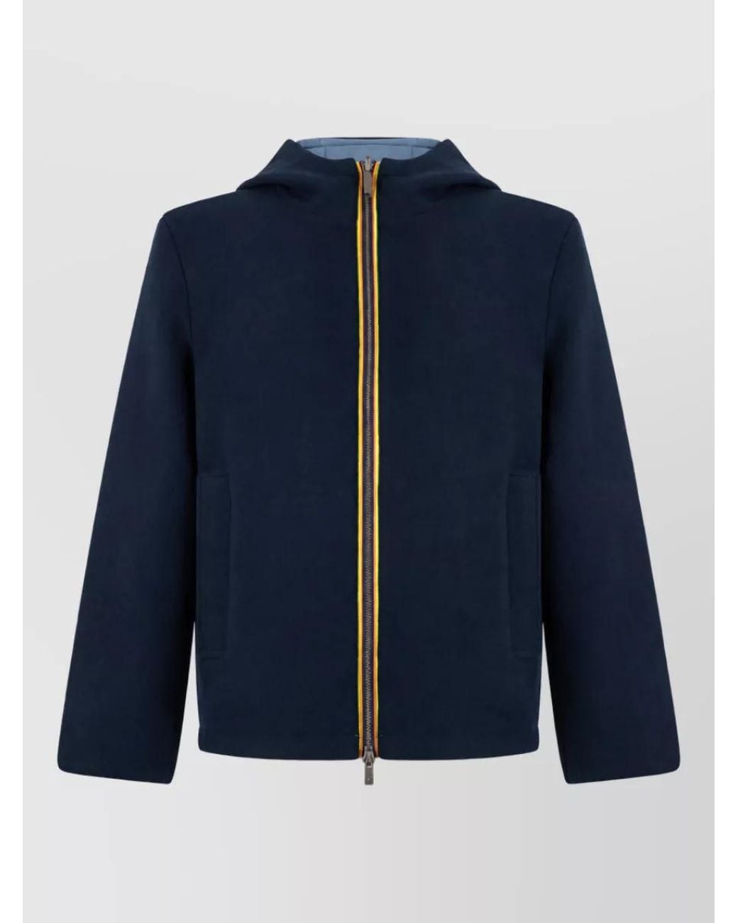 K-Way Blue Hooded Jacket for men