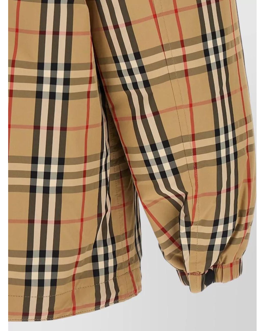 Burberry Multicolor Rainford Hooded Reversible Jacket Elastic Cuffs for men