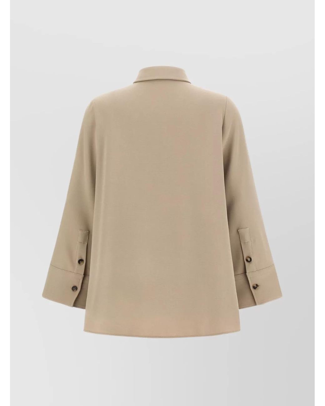 Alberto Biani Natural 3/4-Sleeve Blouse