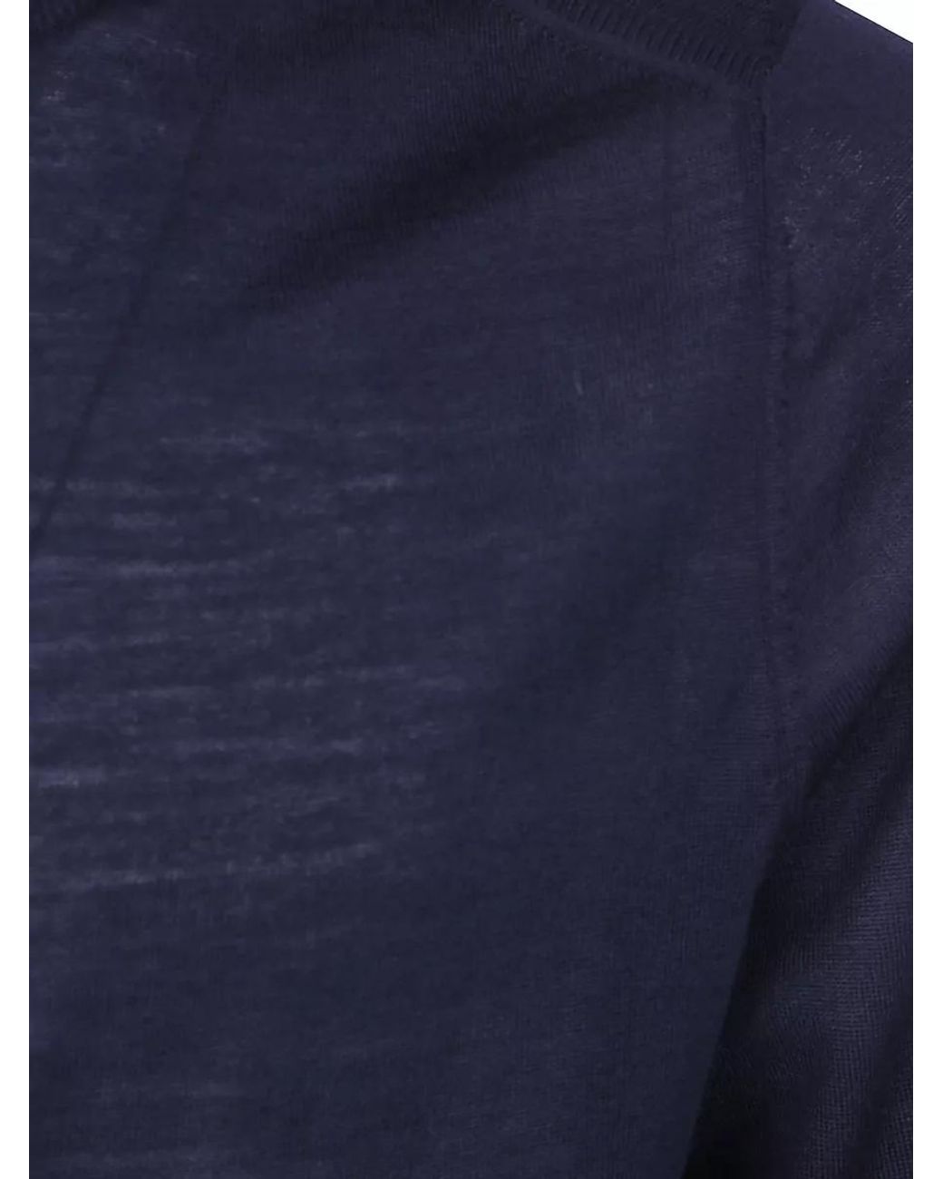 Paul Smith Blue Wool High-Neck Ribbed Zip Cardigan for men