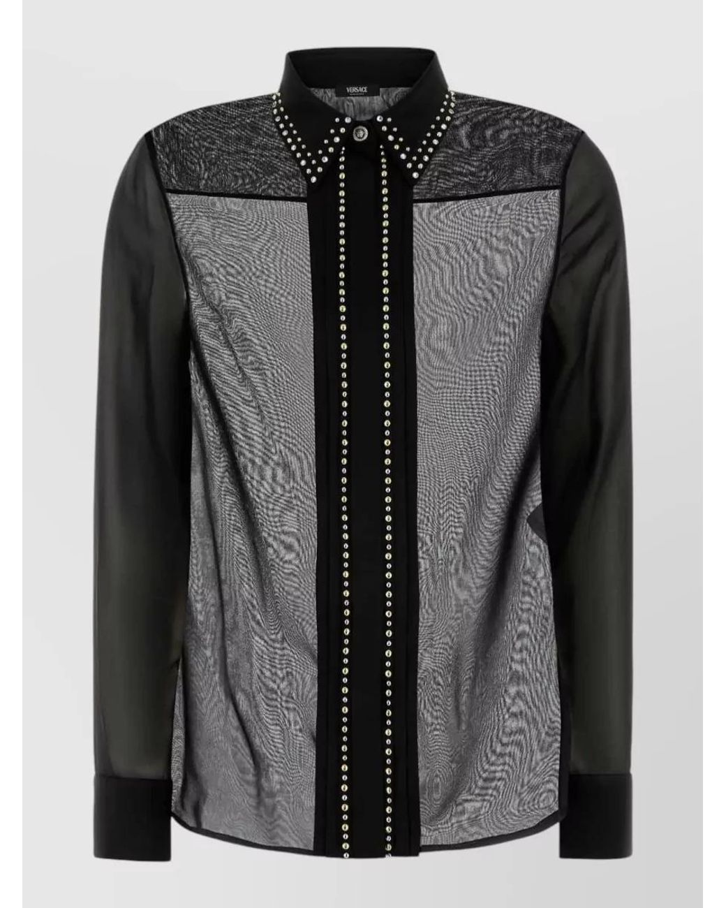 Versace Black Silk Shirt for men