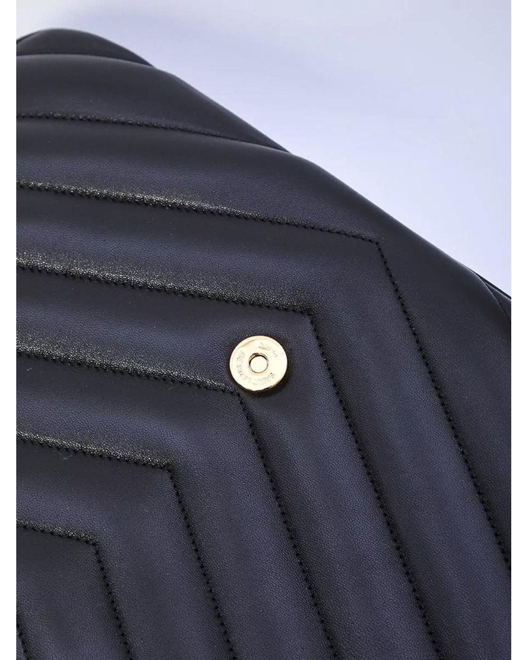 Saint Laurent Black Loulou Large Leather Shoulder Bag