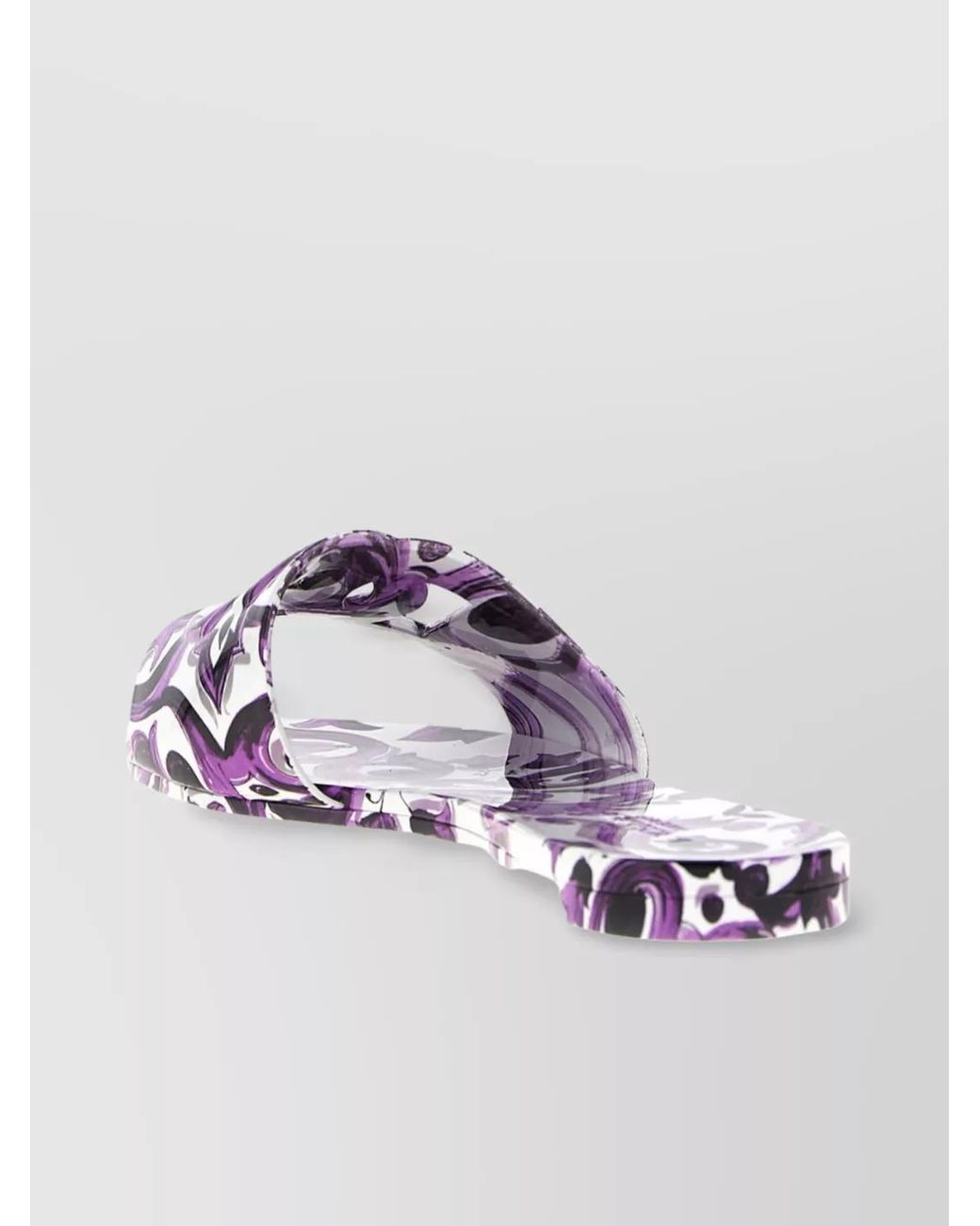 Dolce & Gabbana Metallic Printed Slides