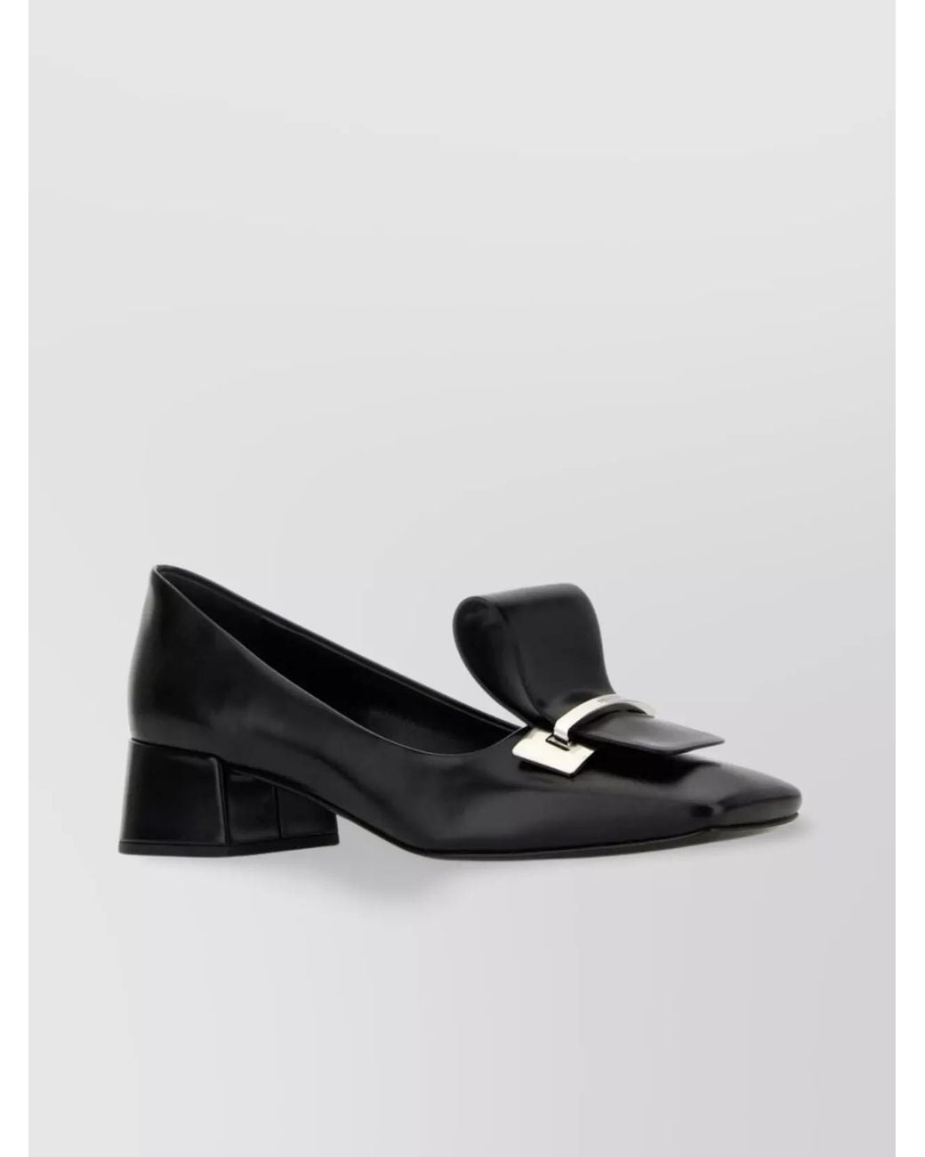 Prada Black Leather Pumps