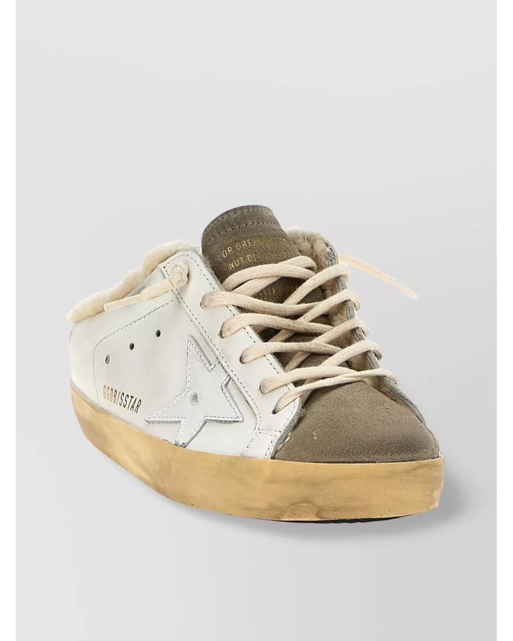 Golden Goose Deluxe Brand Metallic Leather Superstar Sabots