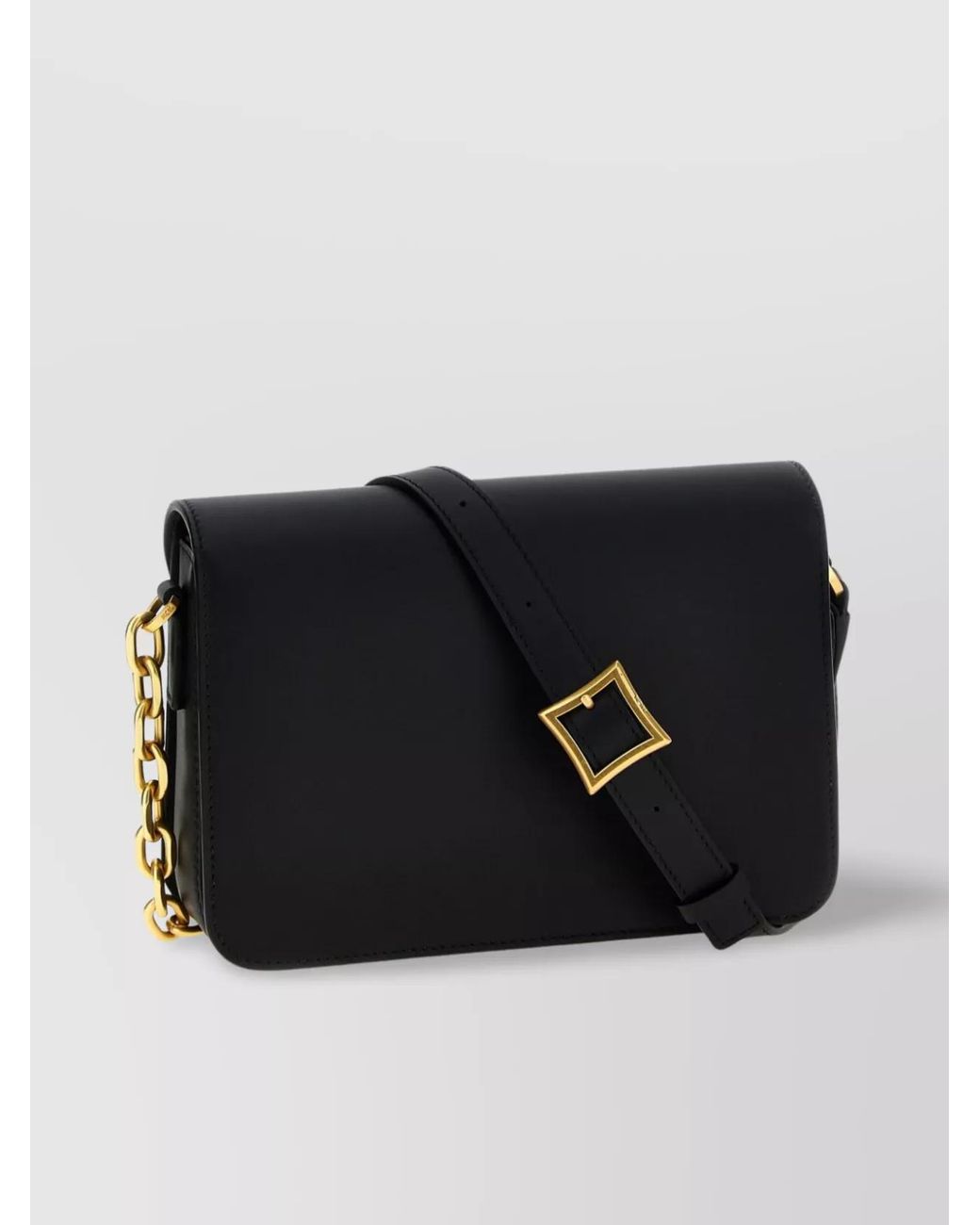 MCM Black Small Leather Crossbody Bag