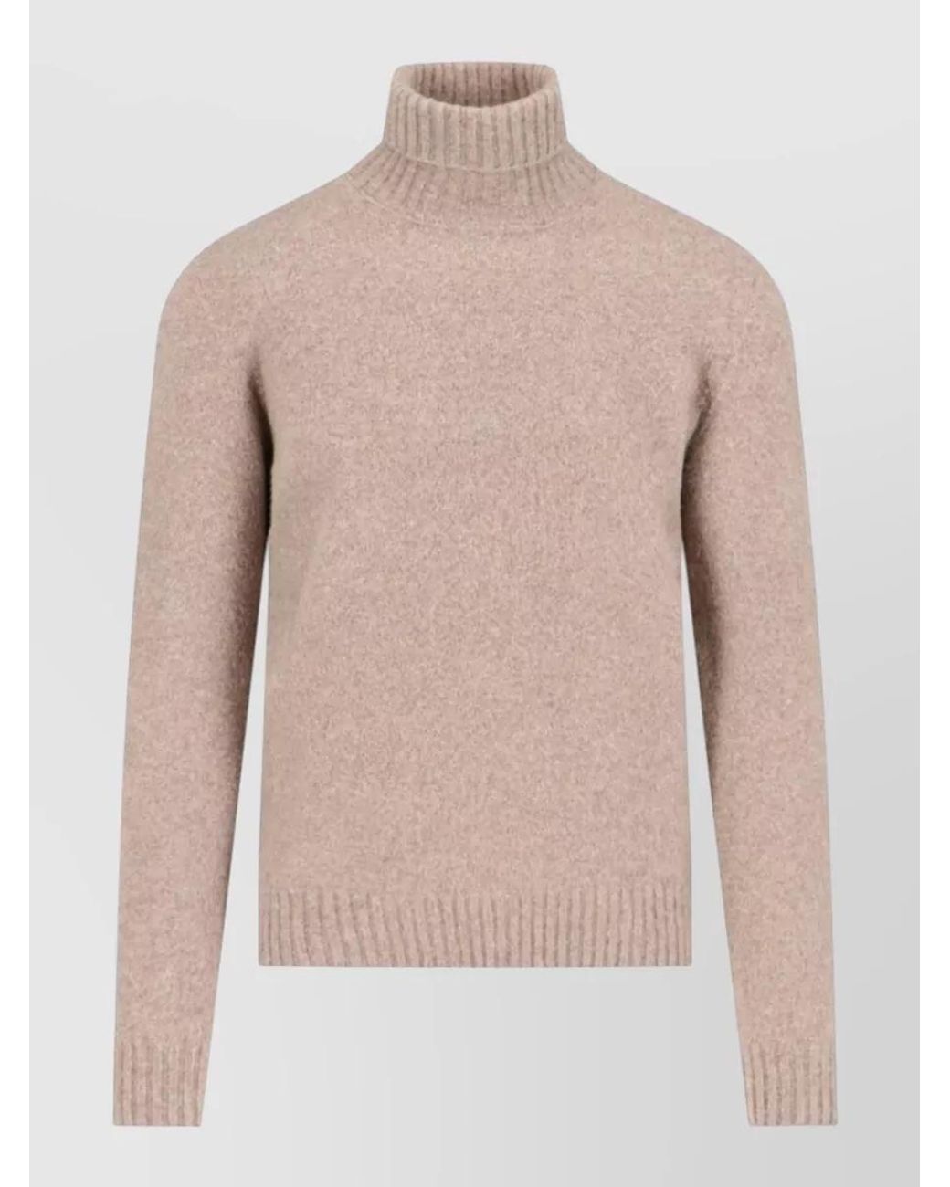 Drumohr Pink Lambswool Crewneck Jumper for men
