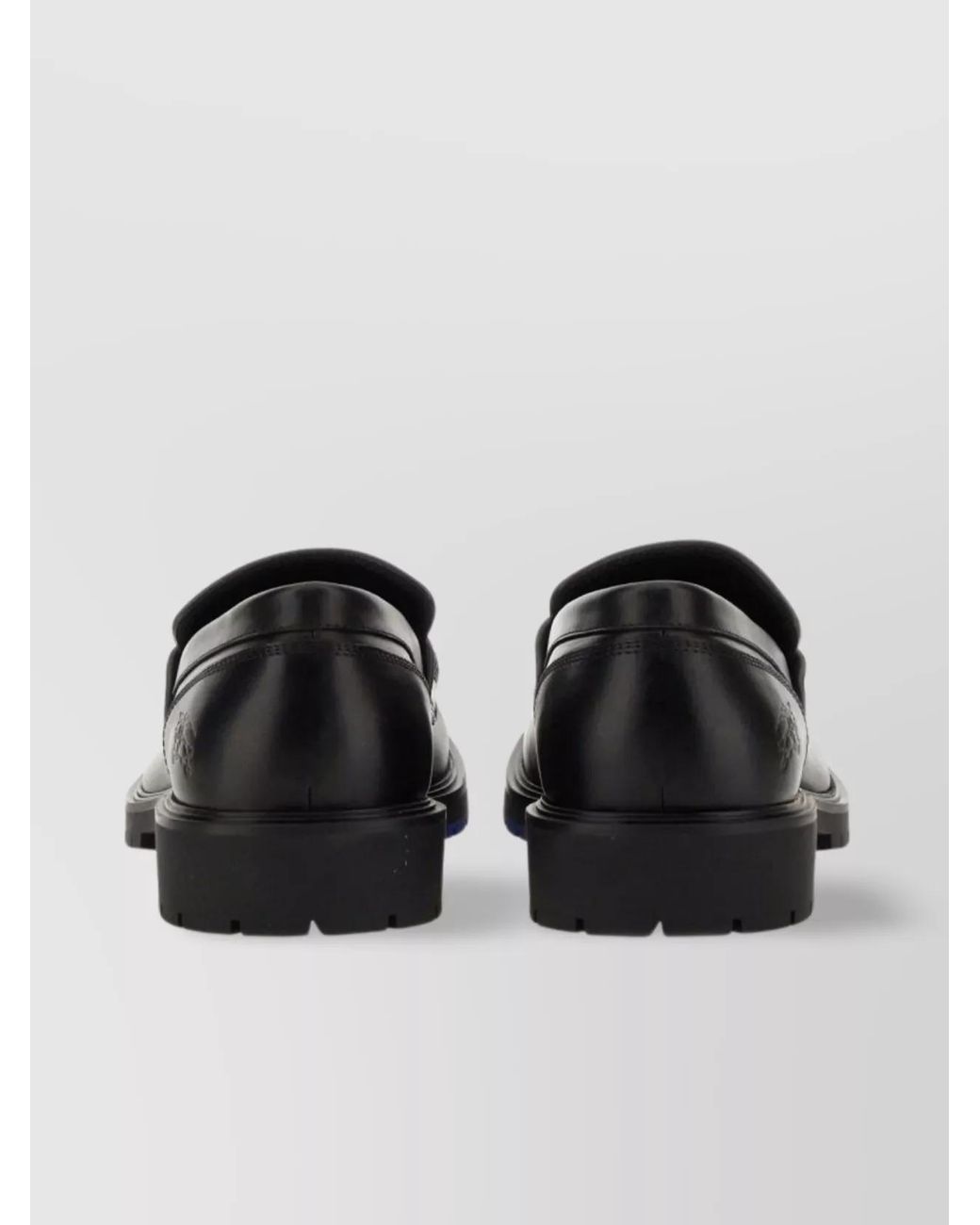 Burberry Black Leather Rogue Loafers for men