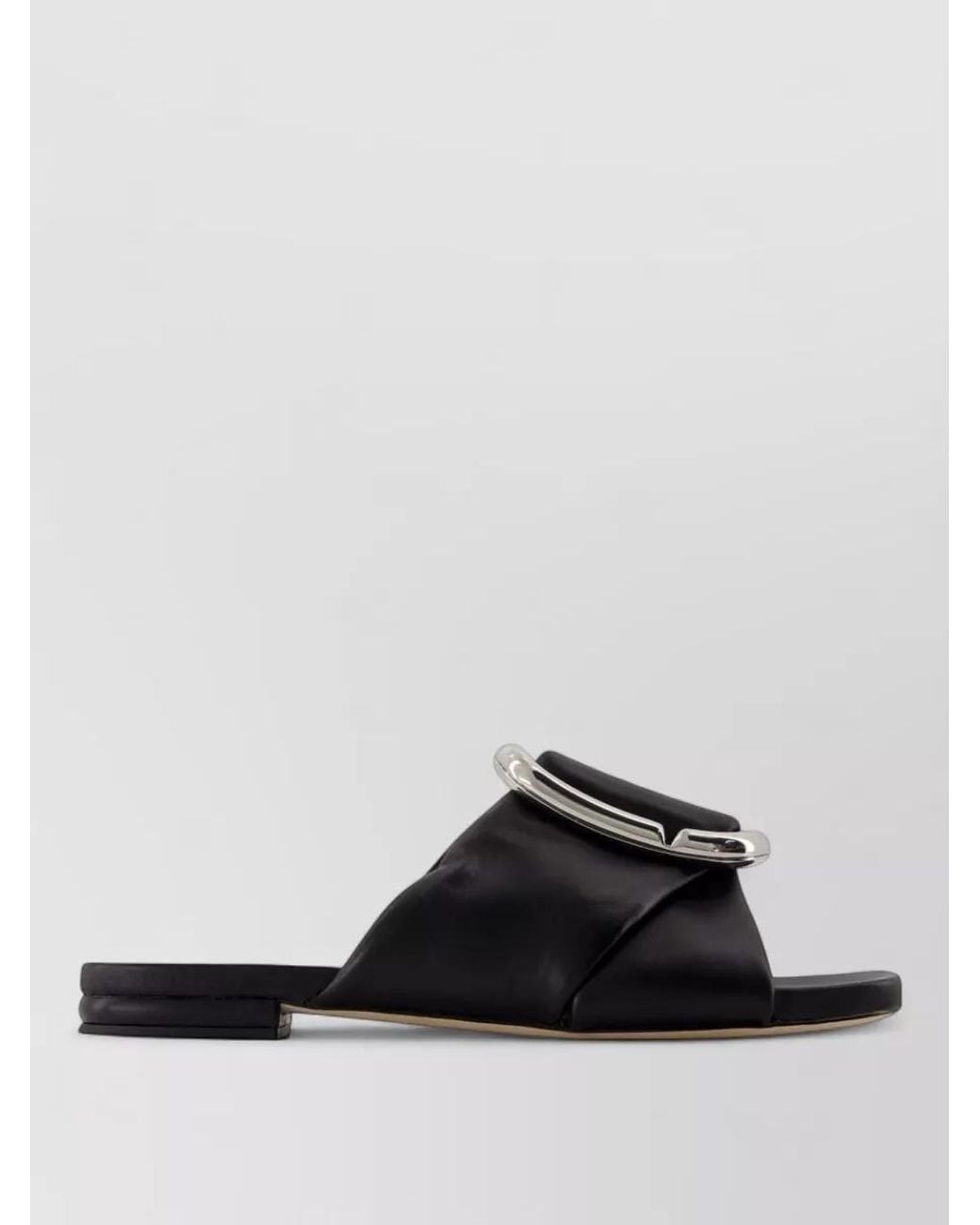 Marc Jacobs Black Leather Criss Cross Mules